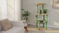 Large Cactus Cat Tree with Hammock & Condo
