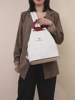 Leather Backpack Zipper Female Teenage Girls Chest Bag Travel BackPack