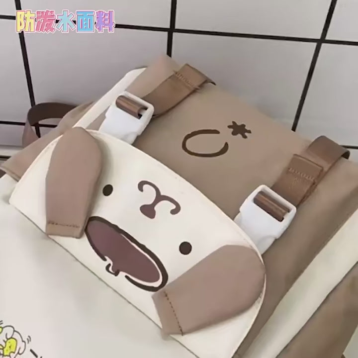 Lusy Store LLC Kuromi Backpack Cute School Bag Anime Shoulder Bag Melody PomPom Purin Bag Backpack