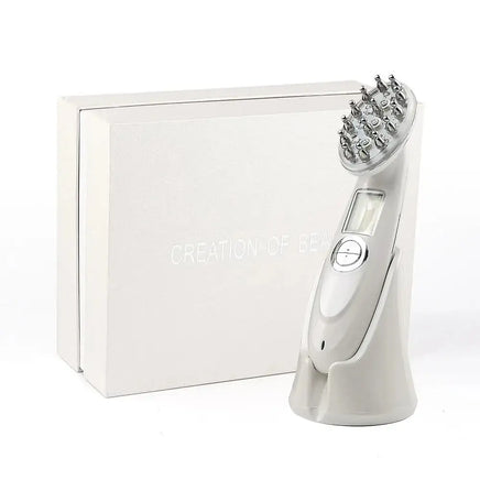 Electric Laser Hair Growth Comb Silver With Box