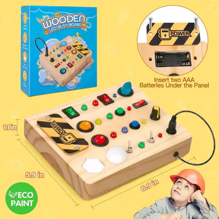 Lusy Store LLC Montessori LED Busy Board Toys