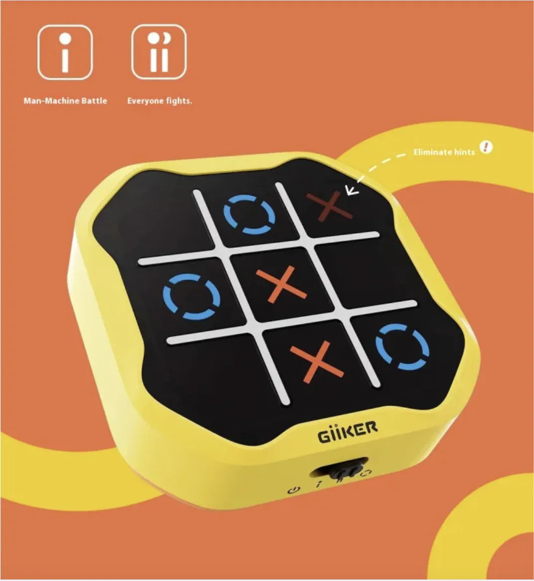 Lusy Store LLC Qike Super Tic-Tac-Toe All-in-One Chess Collection - Fun &amp; Educational Electronic Toy for Kids Toys