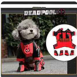 Deadpool Superhero Pet Costume Red