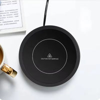 Versatile 110V/220V Electric Coffee Mug Warmer - Keep Your Drinks Hot with Our Stylish Heating Pad Coaster! Perfect for Tea, Milk, and More! - Lusy Store LLC 