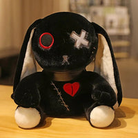 Reborn Bunny Doll Plush Toy Black