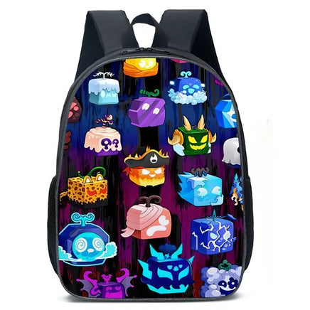 Roblox Backpack Blox Fruits Kawaii Cartoon Primary School Bag - Lusy Store LLC