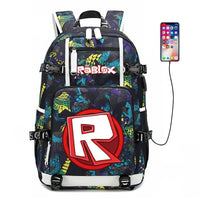 Roblox Backpack Student Schoolbag Computer Bag Gift for Girls Kids Boys Colorful-10 18.5"x11.8"x5.9"