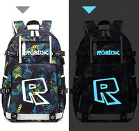 Roblox Backpack Student Schoolbag Computer Bag Gift for Girls Kids Boys Colorful-18 18.5"x11.8"x5.9"