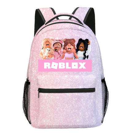 Roblox Backpack Virtual World Primary Secondary Schoolbag Set Colorful-4 Backpack