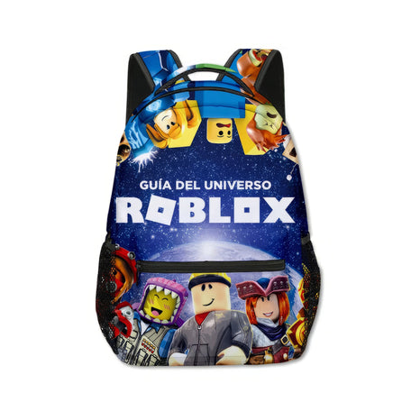 Roblox Backpack Virtual World Primary Secondary Schoolbag Set Colorful-5 Backpack