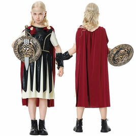 Roman Gladiator Halloween Costume - Ideal for Cosplay and Performance Wear Girls