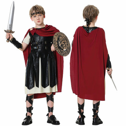 Roman Gladiator Halloween Costume - Ideal for Cosplay and Performance Wear Boys