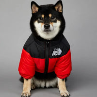Luxury Winter Dog Jacket Red Extra Large