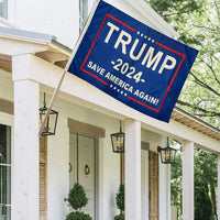 Lusy Store LLC Trump 2024 American Flag Anti-Ultraviolet Fading Flag