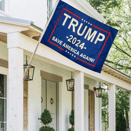 Lusy Store LLC Trump 2024 American Flag Anti-Ultraviolet Fading Flag