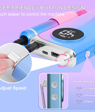 Electric Nail Drill Machine For Manicure - Lusy Store LLC 