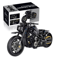 Lusy Store LLC 586-Piece Classic Motorbike Building Model Blocks Set Toys