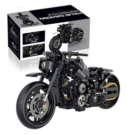 Lusy Store LLC 586-Piece Classic Motorbike Building Model Blocks Set Toys