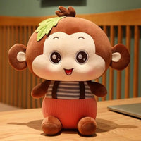 Sitting Monkey Plush Toys Brown 35cm