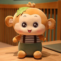 Sitting Monkey Plush Toys Yellow 35cm