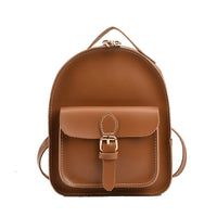 Small PU Backpack for Girls, Perfect for School Coffee