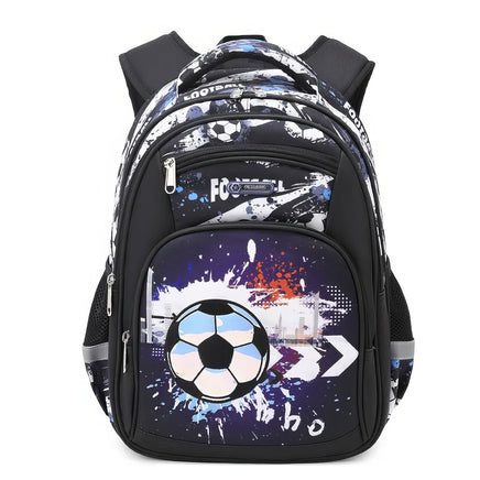 Soccer Backpack Football School Bags For Teenage Boys Black 15.7"x13.0"x4.7"