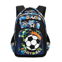 Soccer Backpack Football School Bags For Teenage Boys Blue 15.7"x13.0"x4.7"