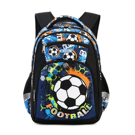Soccer Backpack Football School Bags For Teenage Boys Blue 15.7"x13.0"x4.7"