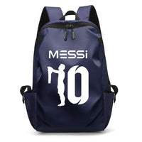 Soccer Backpack Messi Backpack Unisex College Student Laptop Teens Student Blue-5 17.7"x10.6"x4.7"