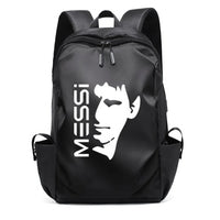 Soccer Backpack Messi Backpack Unisex College Student Laptop Teens Student Black-2 17.7"x10.6"x4.7"