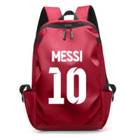 Soccer Backpack Messi Backpack Unisex College Student Laptop Teens Student Red-1 17.7"x10.6"x4.7"