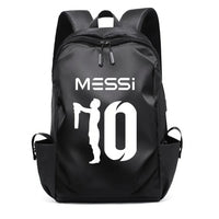 Soccer Backpack Messi Backpack Unisex College Student Laptop Teens Student Black-5 17.7"x10.6"x4.7"