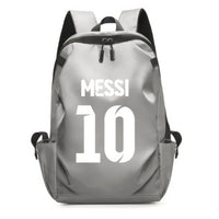 Soccer Backpack Messi Backpack Unisex College Student Laptop Teens Student Grey-1 17.7"x10.6"x4.7"
