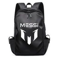 Soccer Backpack Messi Backpack Unisex College Student Laptop Teens Student Black-3 17.7"x10.6"x4.7"