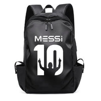 Soccer Backpack Messi Backpack Unisex College Student Laptop Teens Student Black-4 17.7"x10.6"x4.7"
