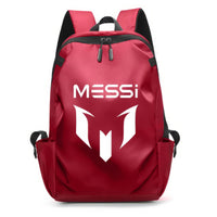 Soccer Backpack Messi Backpack Unisex College Student Laptop Teens Student Red-3 17.7"x10.6"x4.7"