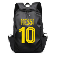 Soccer Backpack Messi Backpack Unisex College Student Laptop Teens Student Black-6 17.7"x10.6"x4.7"