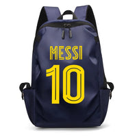 Soccer Backpack Messi Backpack Unisex College Student Laptop Teens Student Blue-6 17.7"x10.6"x4.7"