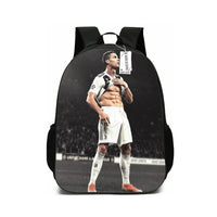 Soccer Backpack Ronaldo Childrens Backpack Student Bag 3 16.5"x11.4"x4.7"