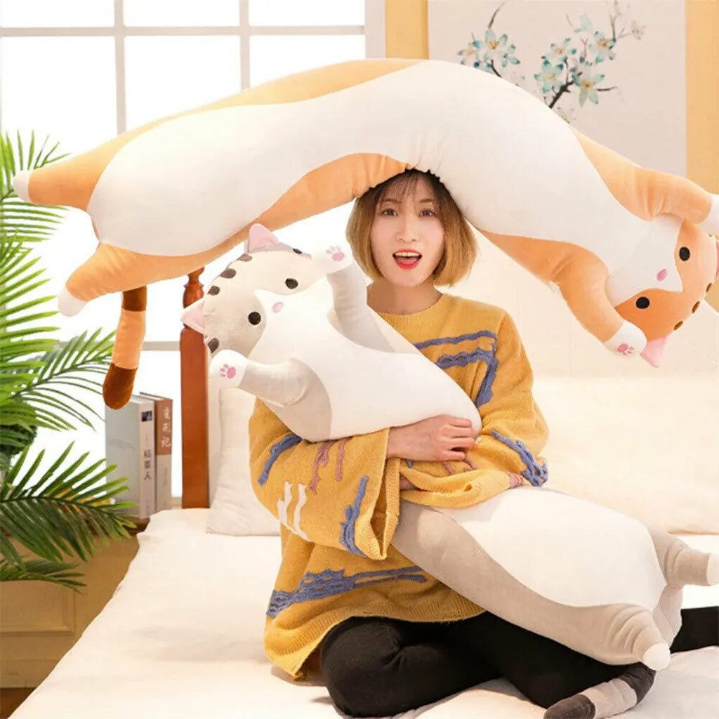 Soft Plush Long Pillow - Lusy Store LLC
