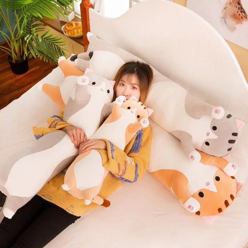 Soft Plush Long Pillow - Lusy Store LLC