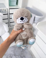 Soothing Otter Plush Doll Toy Gray 30cm