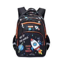 Spacious Children's Backpack for Primary School Boys with Large Capacity Black 16 Inch