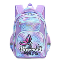 Spacious Children's Backpack for Primary School Boys with Large Capacity New Fishtail 16 Inch