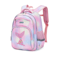 Spacious Children's Backpack for Primary School Boys with Large Capacity Pink With Fishtail 16 Inch