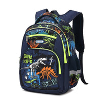 Spacious Children's Backpack for Primary School Boys with Large Capacity Luminous Dinosaur 16 Inch