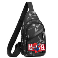 Spiderman Backpack Chest Mens Crossbody Bag Outdoor Sports Casual Bag Backpack - Lusy Store LLC