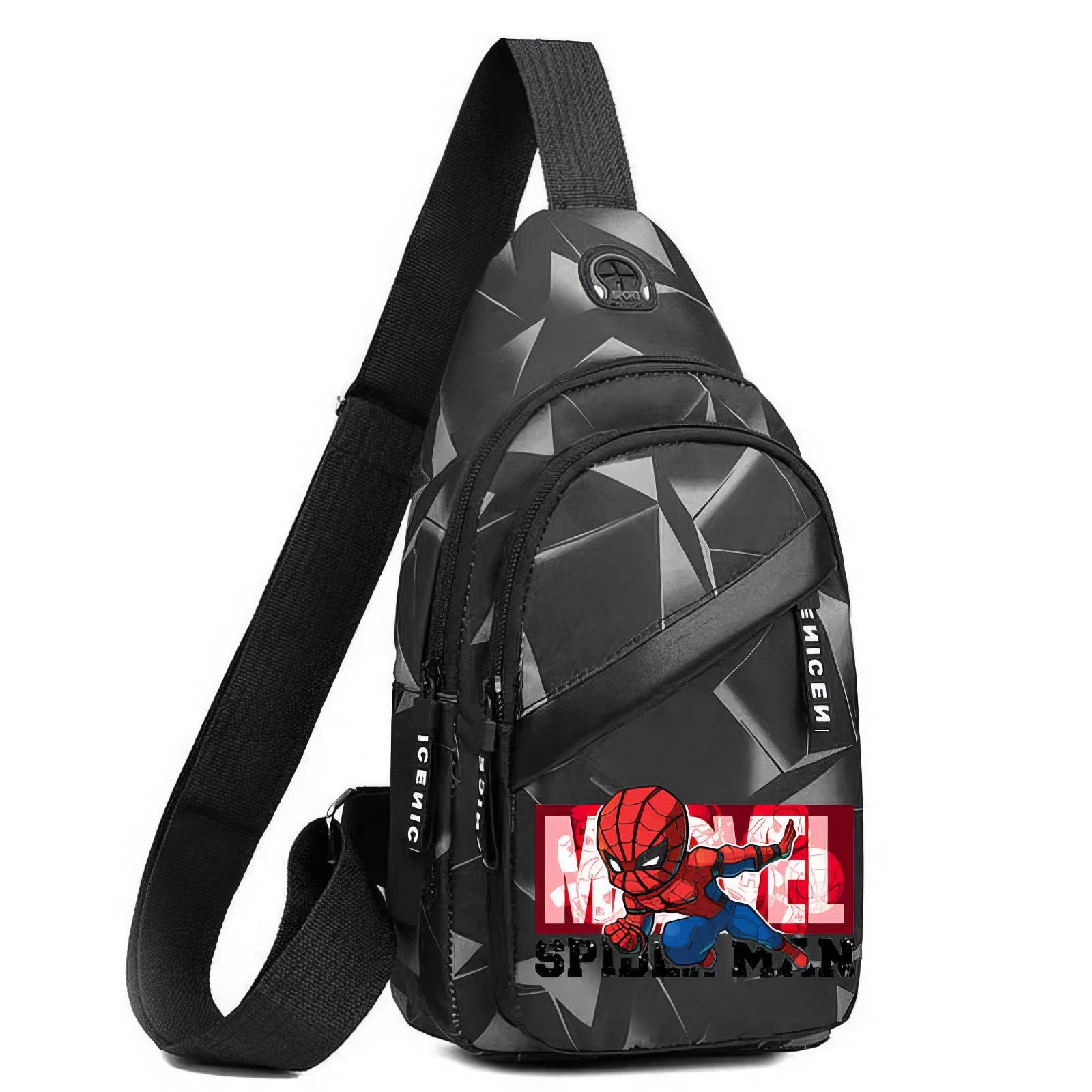 Spiderman Backpack Chest Mens Crossbody Bag Outdoor Sports Casual Bag Backpack - Lusy Store LLC