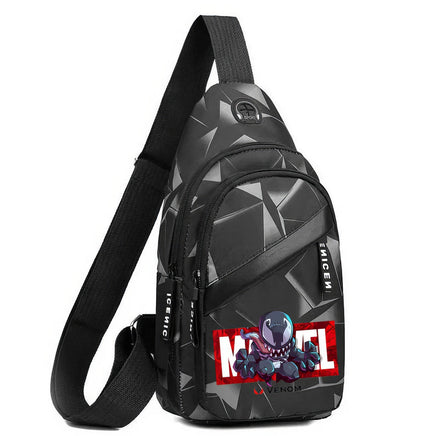 Spiderman Backpack Chest Mens Crossbody Bag Outdoor Sports Casual Bag Backpack - Lusy Store LLC