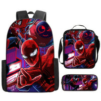 Spiderman Backpack Lunch Bag Pencil Case Breathable Lightweight - Lusy Store LLC